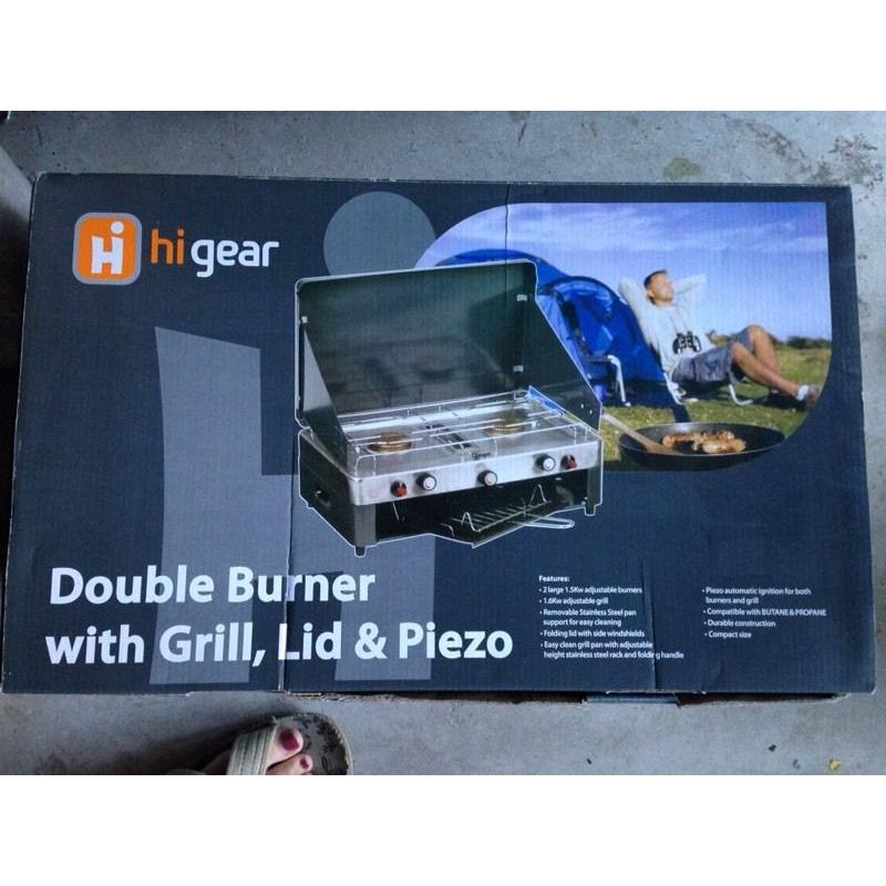 Camping double burner
