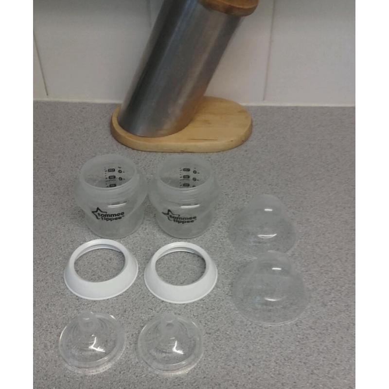 Tommee tippee bottles x2