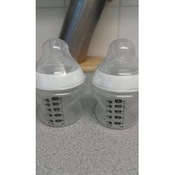 Tommee tippee bottles x2
