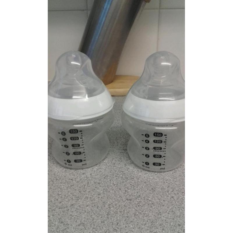 Tommee tippee bottles x2