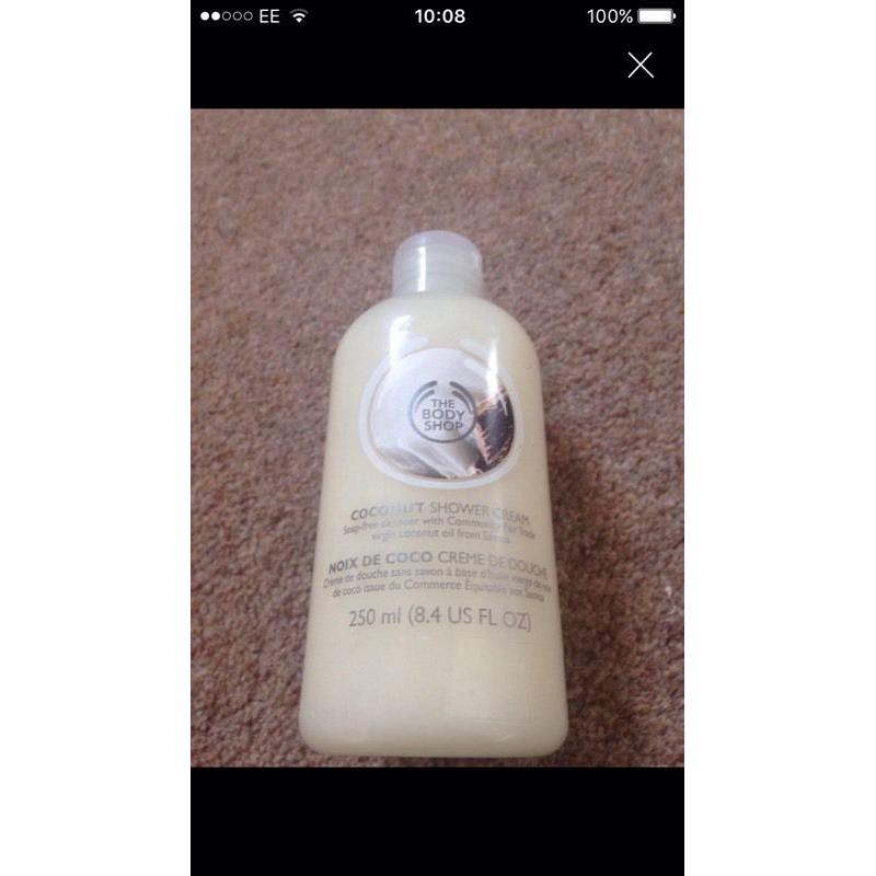 Body Shop shower cream