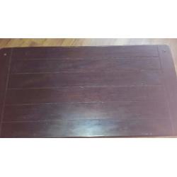 Solid Wooden Coffee Table and TV Cabinet - Dark Wood - Living Room Furniture