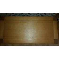 Solid oak Morris furnishing console tv unit