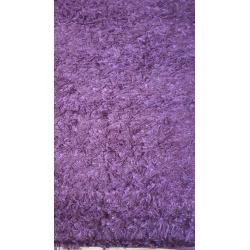 Sparkly shaggy Purple rug