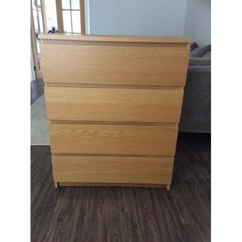 IKEA Malm oak drawers