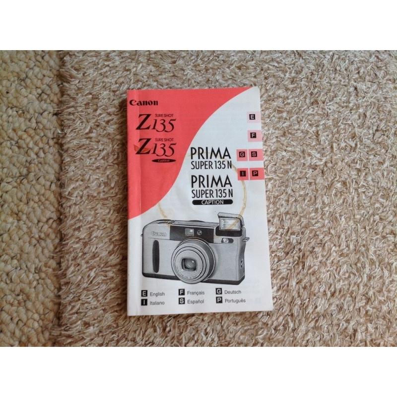 Canon sureshot Z135 Camera