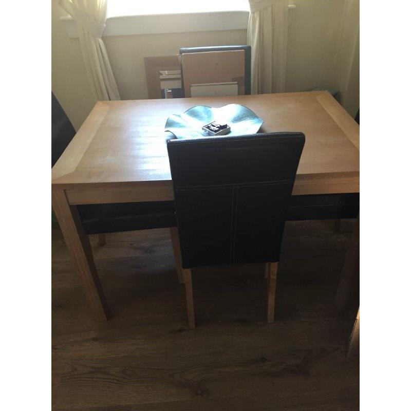 Table and chairs