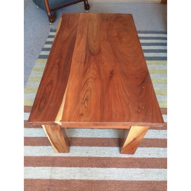 Red Wood Coffee Table
