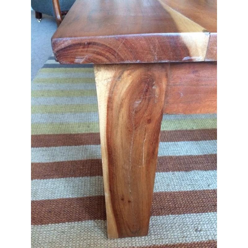Red Wood Coffee Table