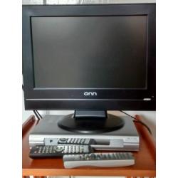 15" flat screen TV and Freeview box
