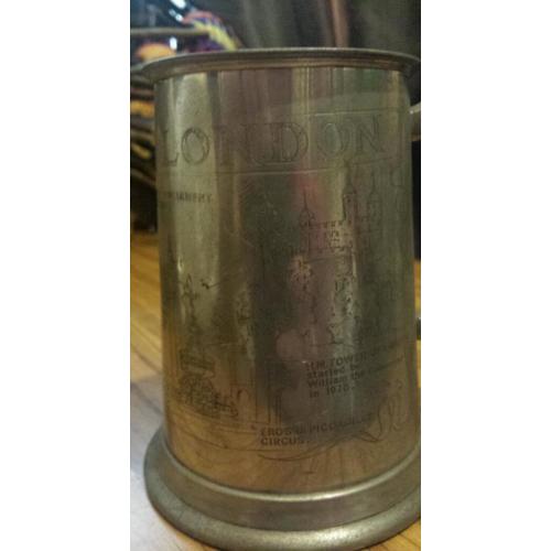 Finest English pewter pint tankard, Sheffield