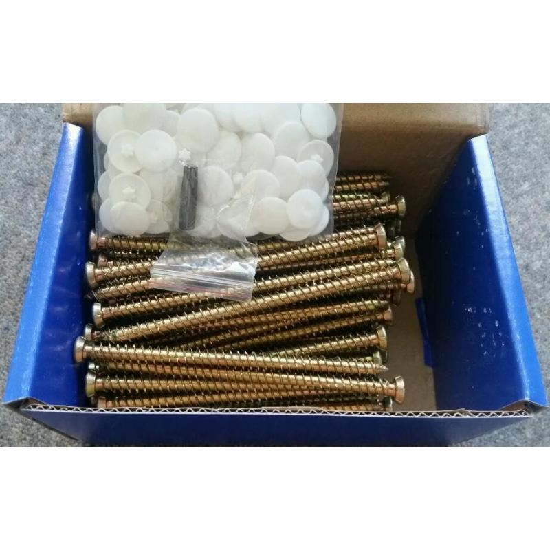 CONCRETE WINDOW & DOOR FRAME SCREWS x 100 7.5 x 122mm