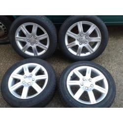 GENUINE SEAT LEON TOLEDO ALTEA 16" ALLOYS. 5X112PCD VW GOLF JETTA CADDY PASSAT