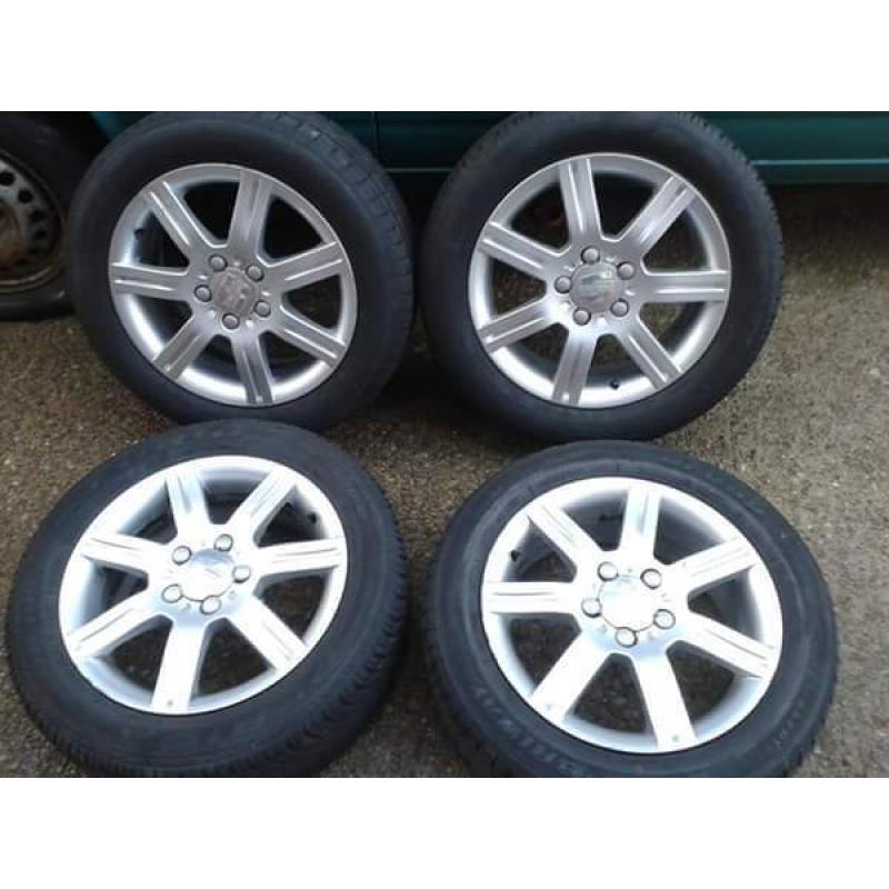 GENUINE SEAT LEON TOLEDO ALTEA 16" ALLOYS. 5X112PCD VW GOLF JETTA CADDY PASSAT