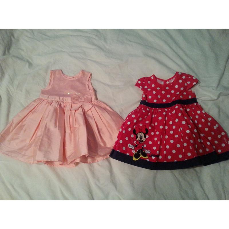 2x Baby Girl Dresses for sale - 6-9 months