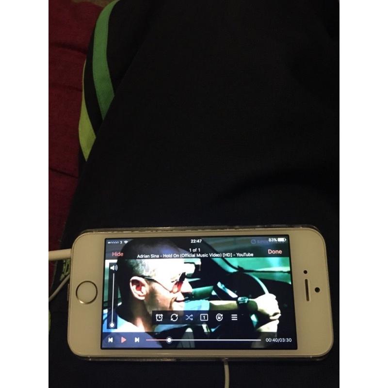 I phone 5s 32 GB unlocked fully working speaker fault
