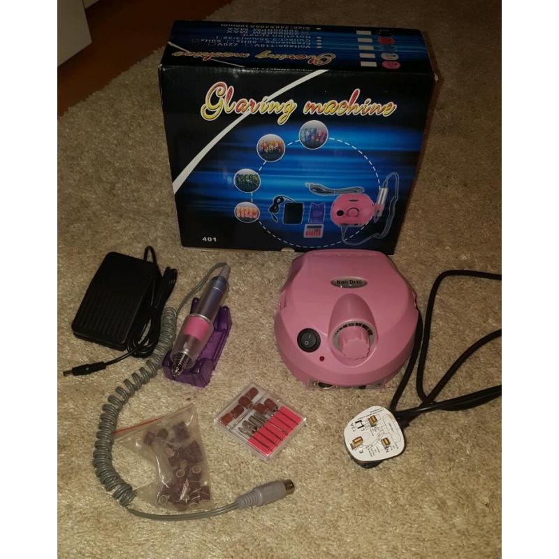 Nail drill used twice like new