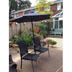 Two seater Love Seat with umbrella