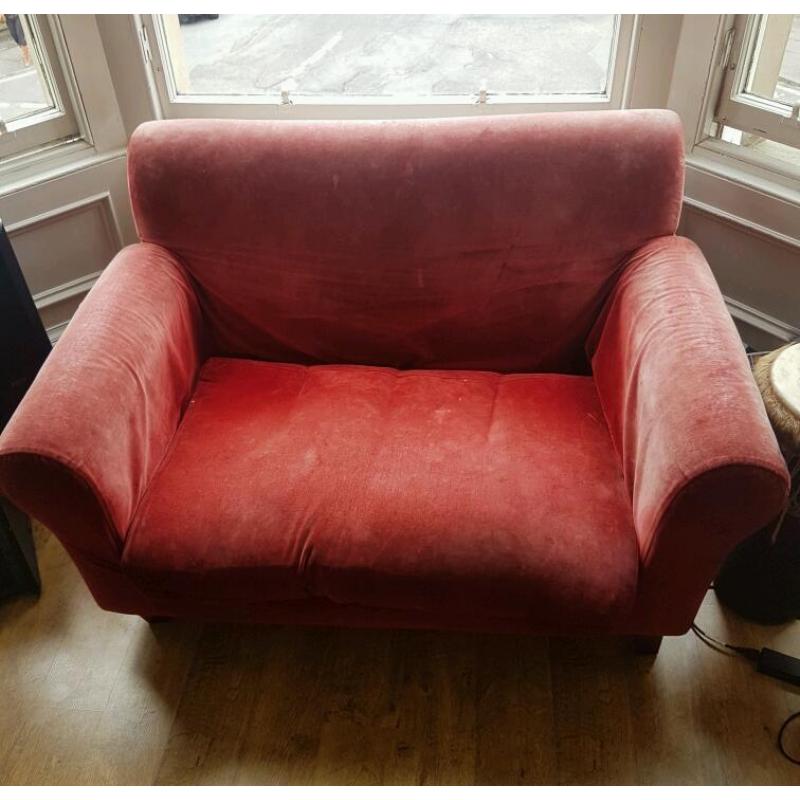 Shabby chic retro sofa