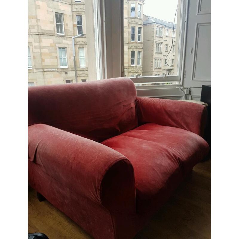 Shabby chic retro sofa