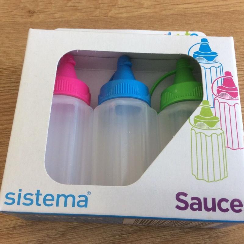 New three sauce containers from waitrose