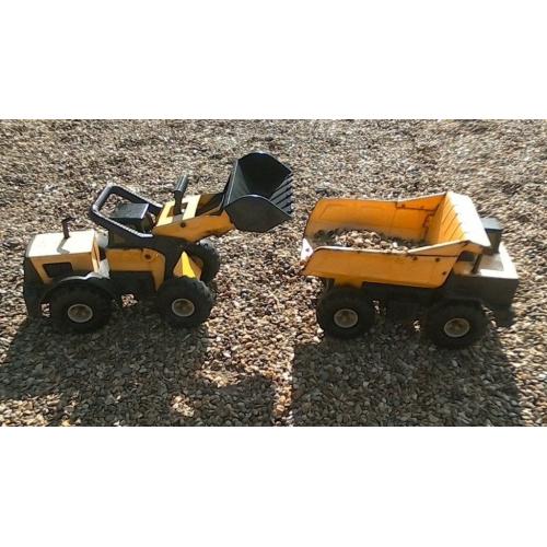 2 Tonka Toys. Dumper Truck & Articulated Loader