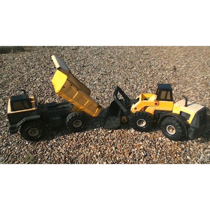 2 Tonka Toys. Dumper Truck & Articulated Loader