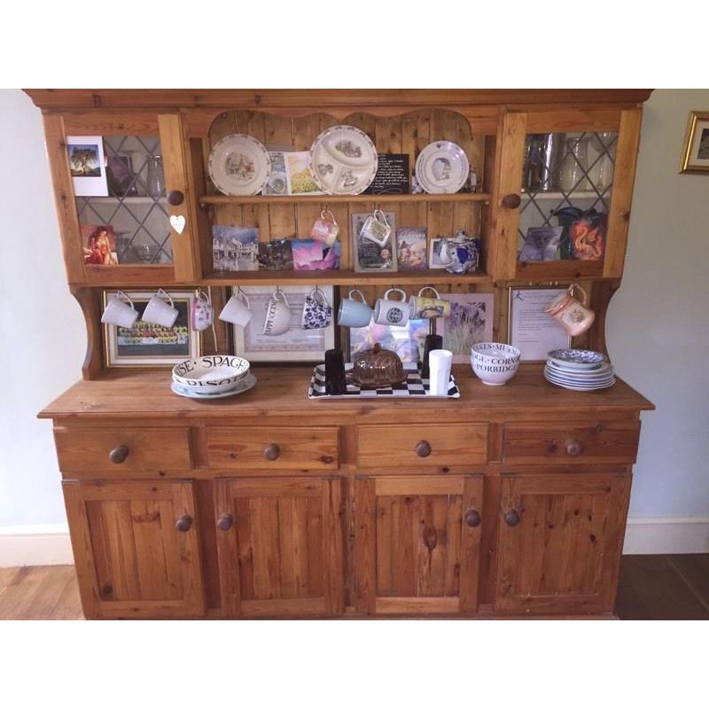 Beautiful Pine And Shabby Chic Welsh Country Farmhouse Dresser