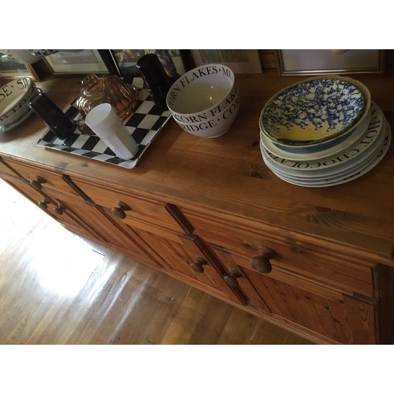 Beautiful Pine And Shabby Chic Welsh Country Farmhouse Dresser
