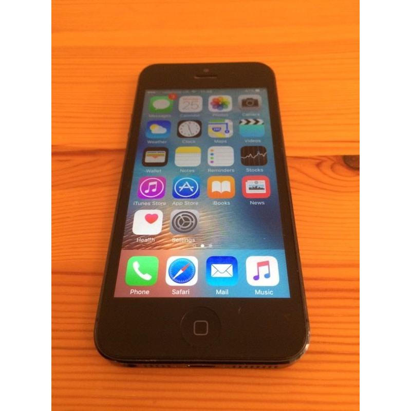 Black iPhone 5 (unlocked, free delivery, more phones available)