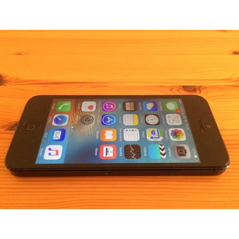 Black iPhone 5 (unlocked, free delivery, more phones available)