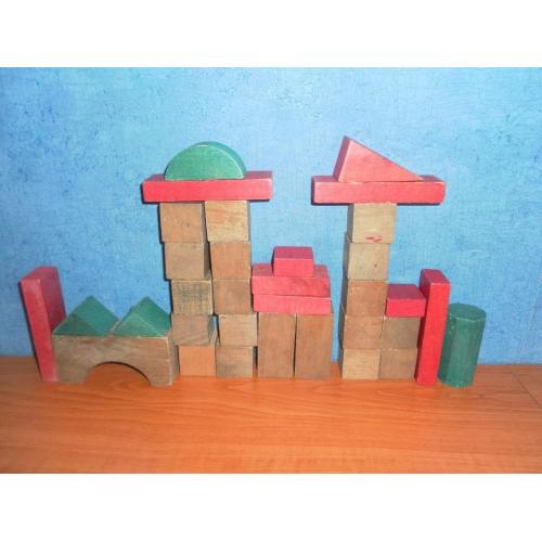 Child's Wooden Building Blocks