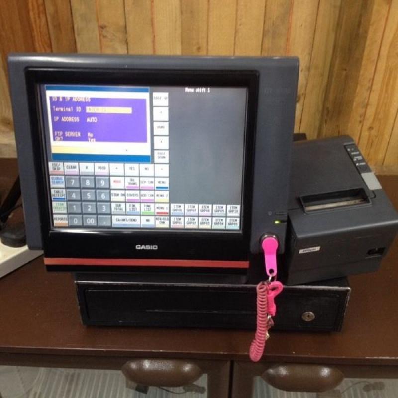 Casio qt-6100 epos till, printer & cash drawer