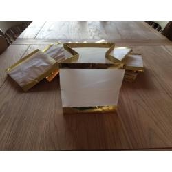 Wedding decorations - 17 x new gold trim floating lanterns