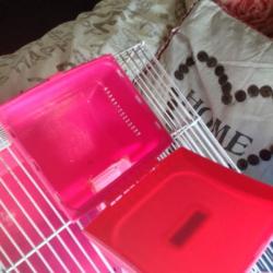 Pink Hamster Cage