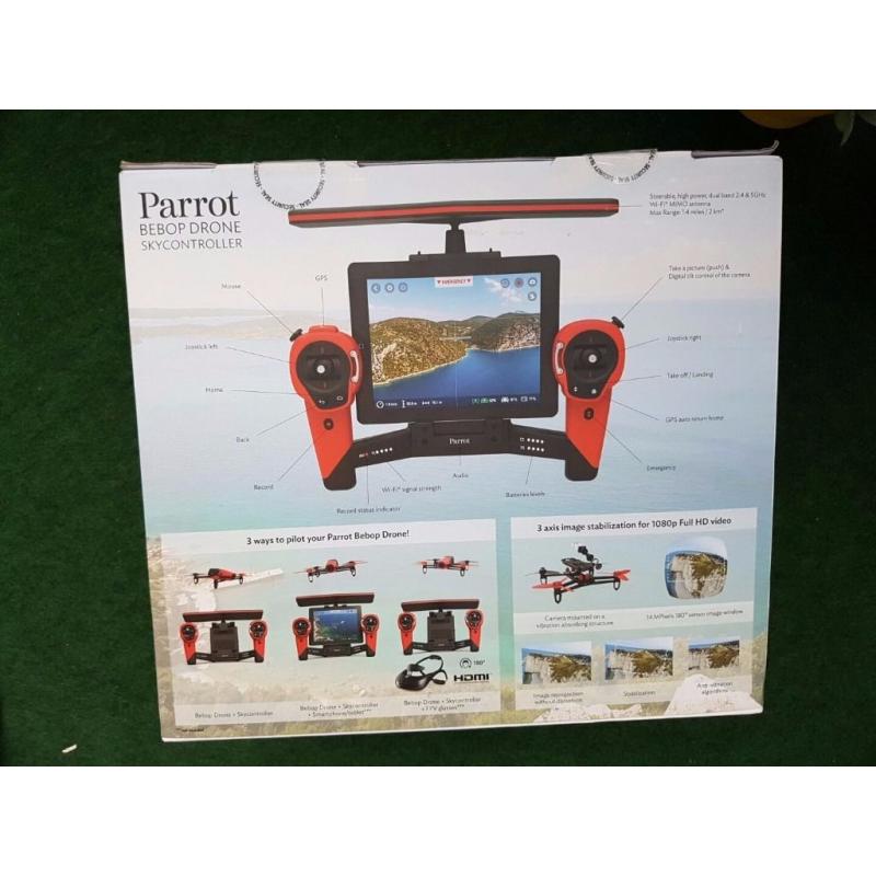 BRAND NEW DRONE Parrot Bebop + Sky Controller HALF PRICE