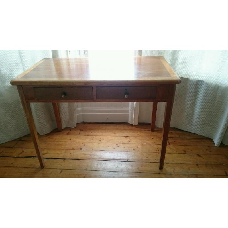 Wooden desk and chair