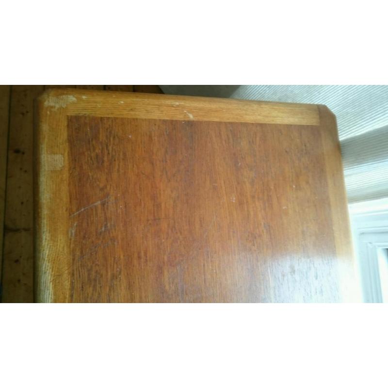 Wooden desk and chair