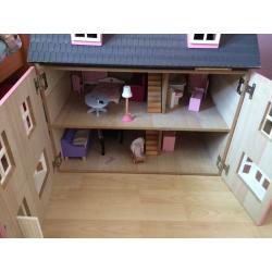 Dolls house and furniture