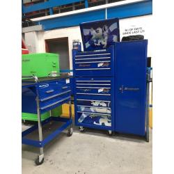 Snap on tool box, cabinet and tool cart
