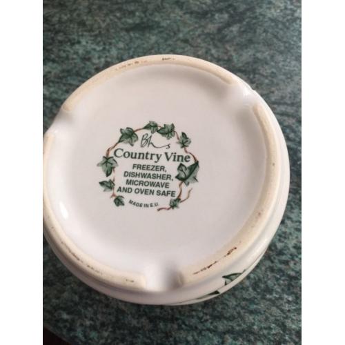 Country vine ramekin dishes (8)