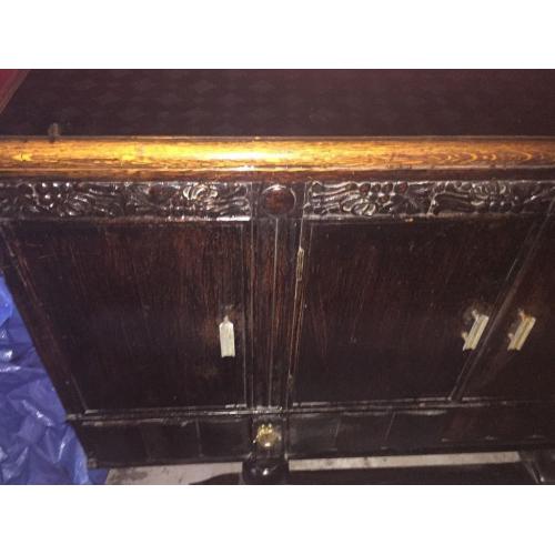 Beautiful Solid Wood Antique Sideboard/Dresser. Unusual Design.