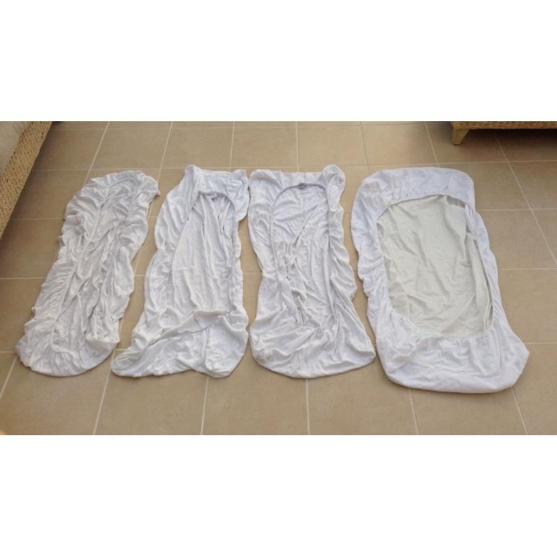Children's Cot Bed size sheets inc waterproof mattress protector, John Lewis