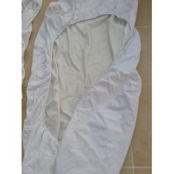 Children's Cot Bed size sheets inc waterproof mattress protector, John Lewis