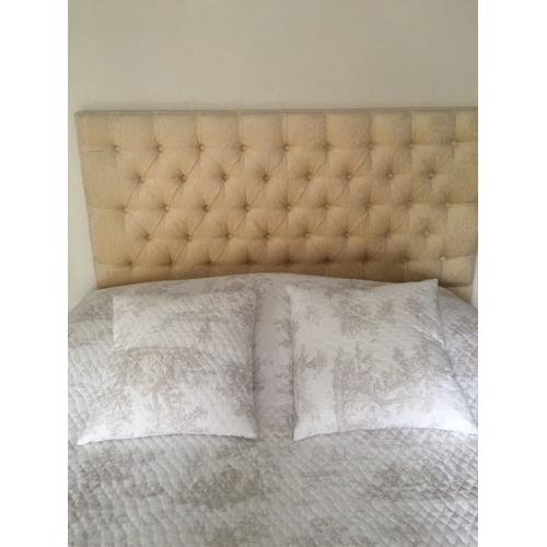 King size bed with mattress and headboard in excellent condition