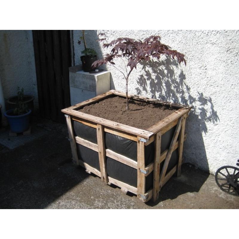 "Treated Hard Wood Crates"