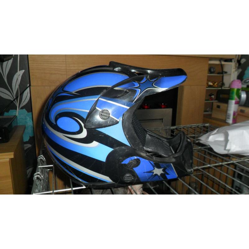 original 1985 size 56 small technoplast motorbike helmet