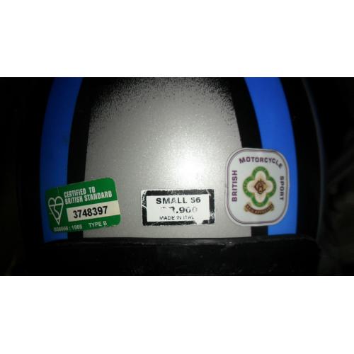 original 1985 size 56 small technoplast motorbike helmet