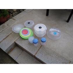 plastic storage containers assorted + other