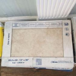 15sqm Cermaic Floor Tiles - Travetine/Limestone